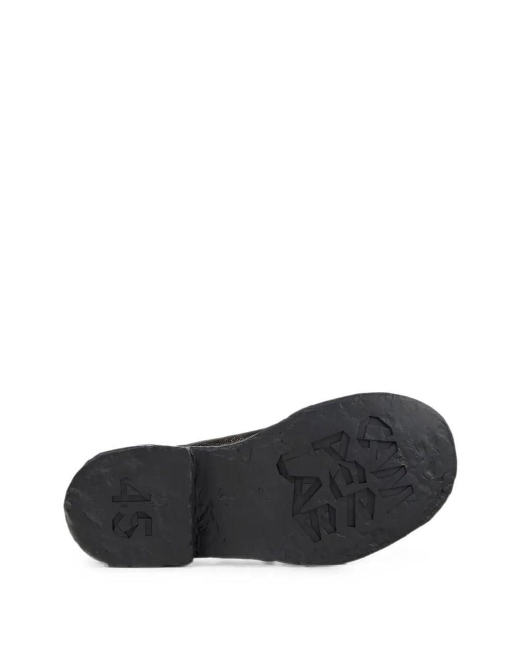 CAMPERLAB Black Vamonos Crackled Leather Loafers