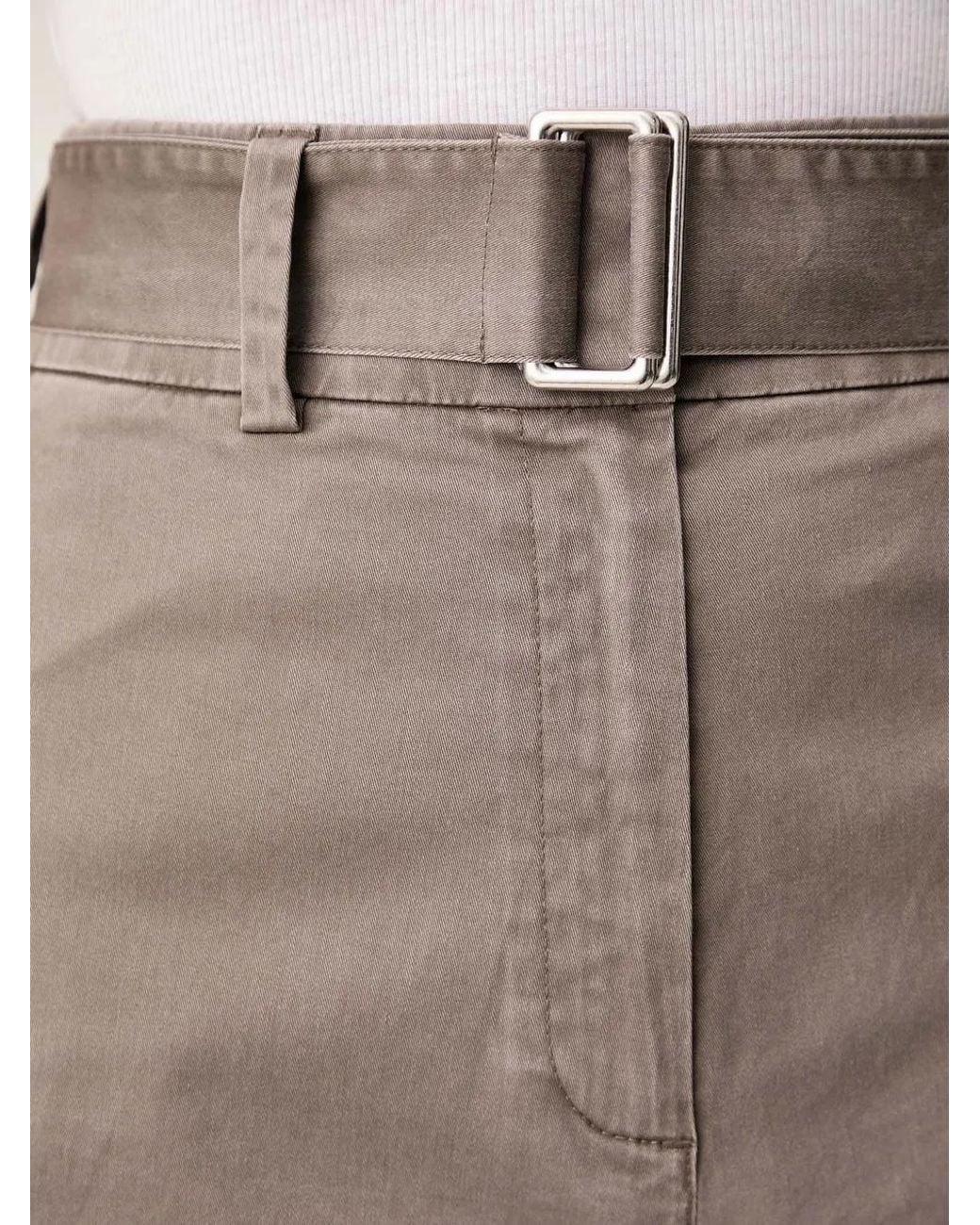 Marc O' Polo Natural Belted Wide-Leg Trousers