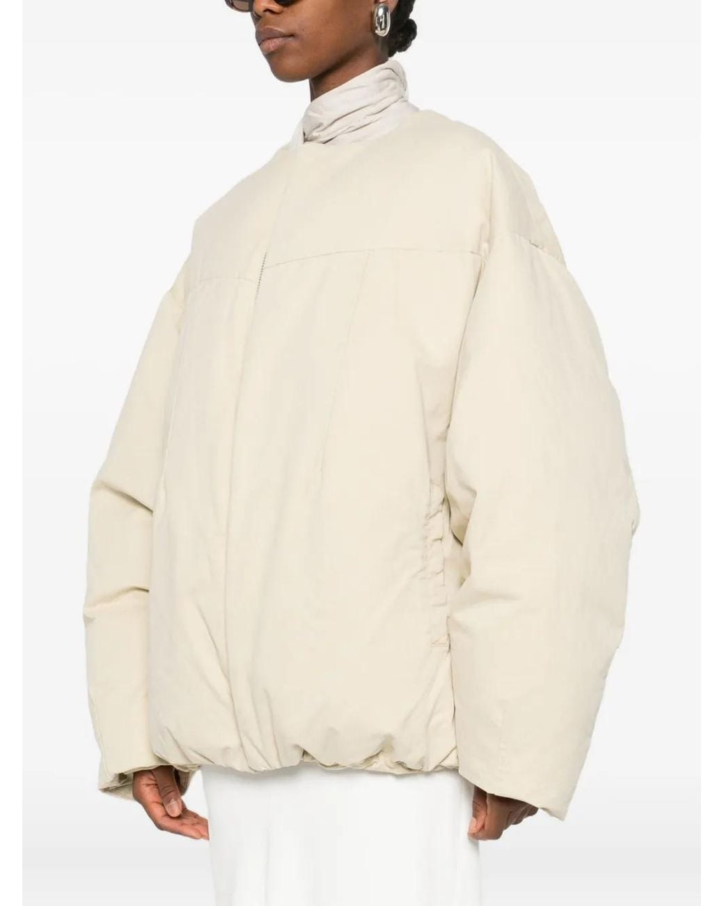Entire studios Natural Puffer Zip-Front Jacket
