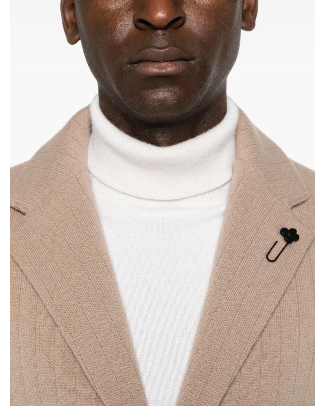 Lardini Natural Blazer Côtelé À Simple Boutonnage for men