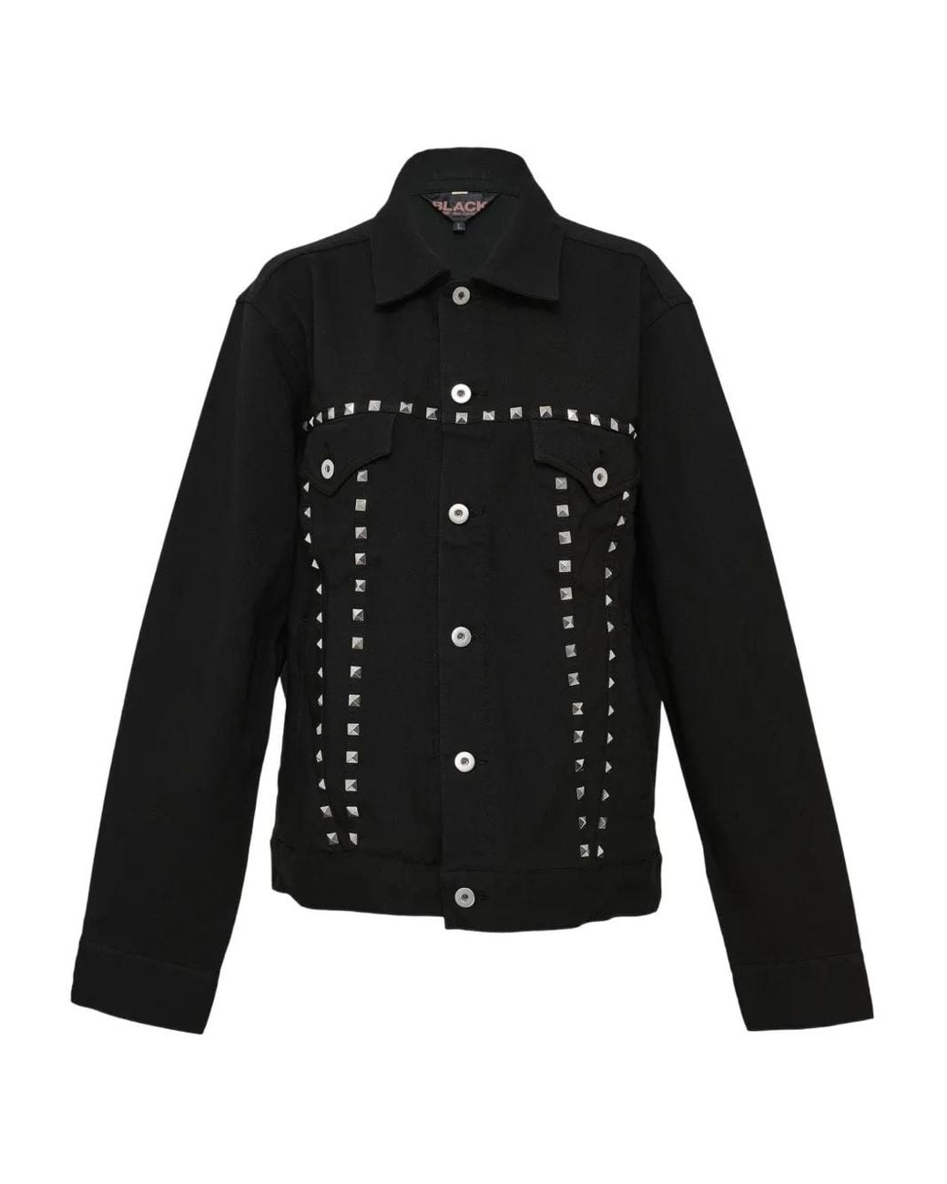 COMME DES GARÇON BLACK Black Veste En Jean À Ornements Rockstud
