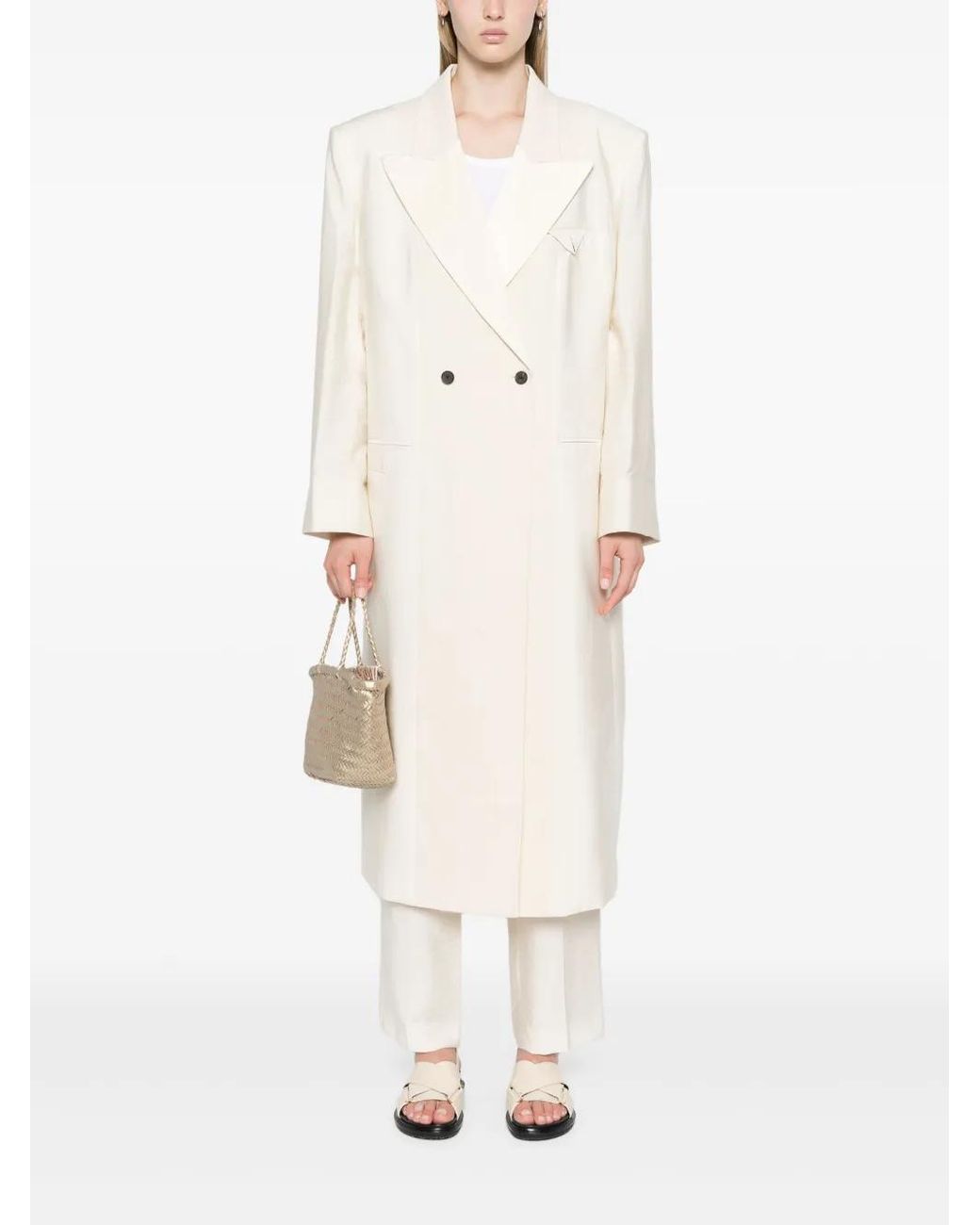 frenken White Waist String Trousers
