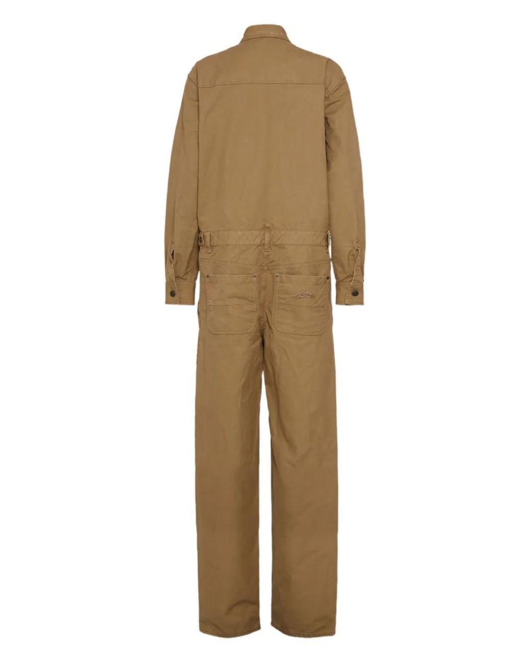 DSquared² Natural Long-Sleeve Jumpsuit