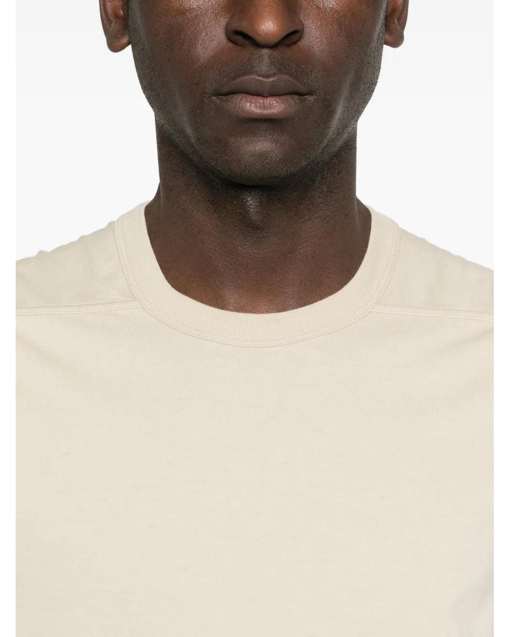 Rick Owens White Short-Sleeved T-Shirt for men