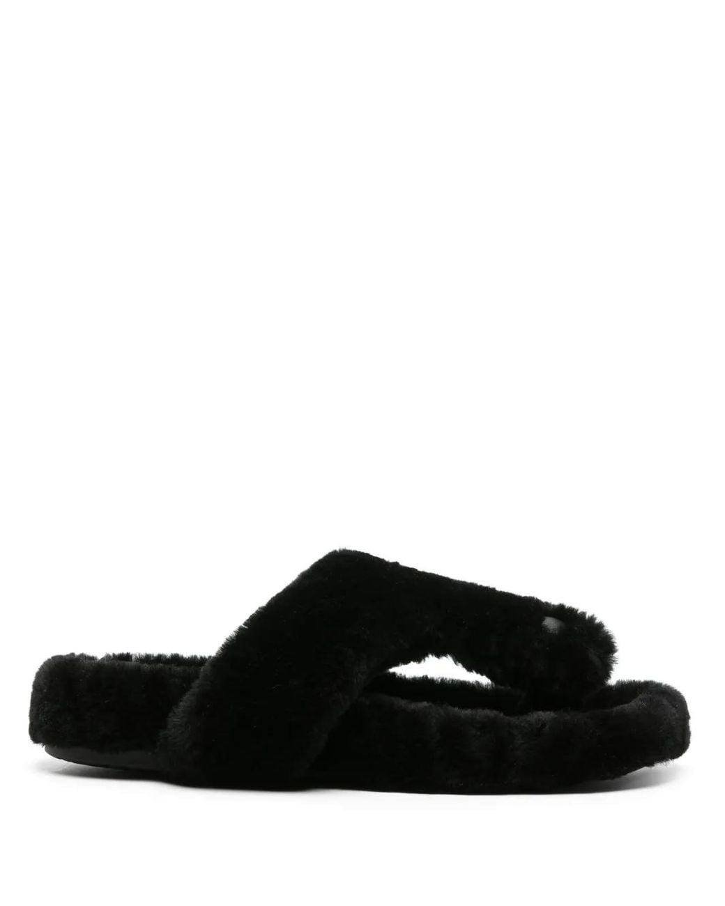 Loewe Black Toe-Post Sandals