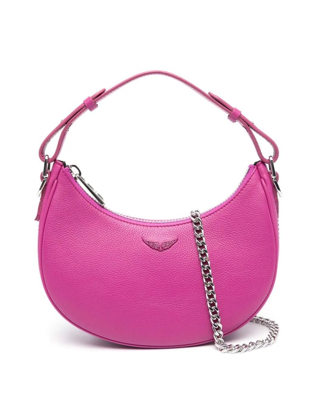 Zadig & Voltaire Pink Moonrock Grained Tote Bag