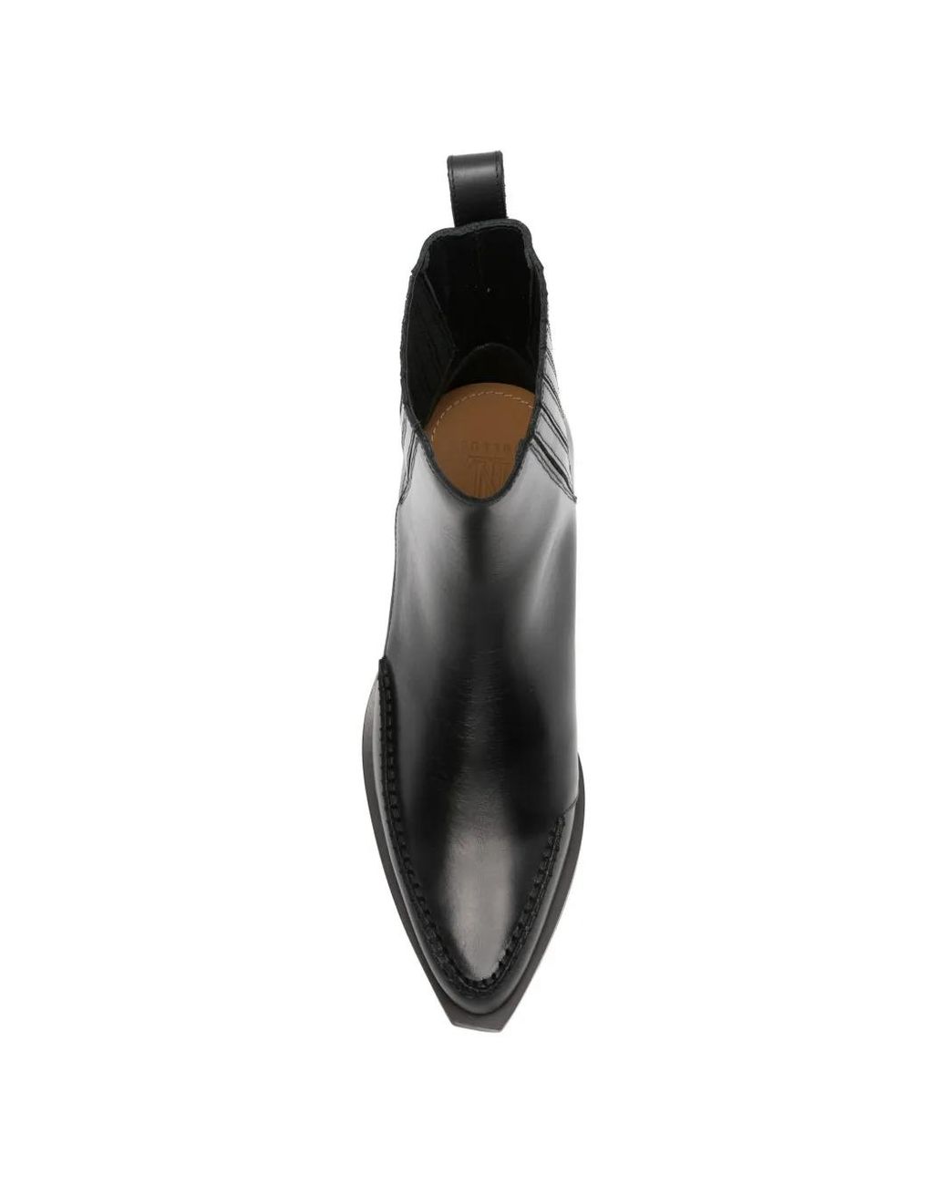 NULLUS Black Whipstitch-Detail Chelsea Boots for men
