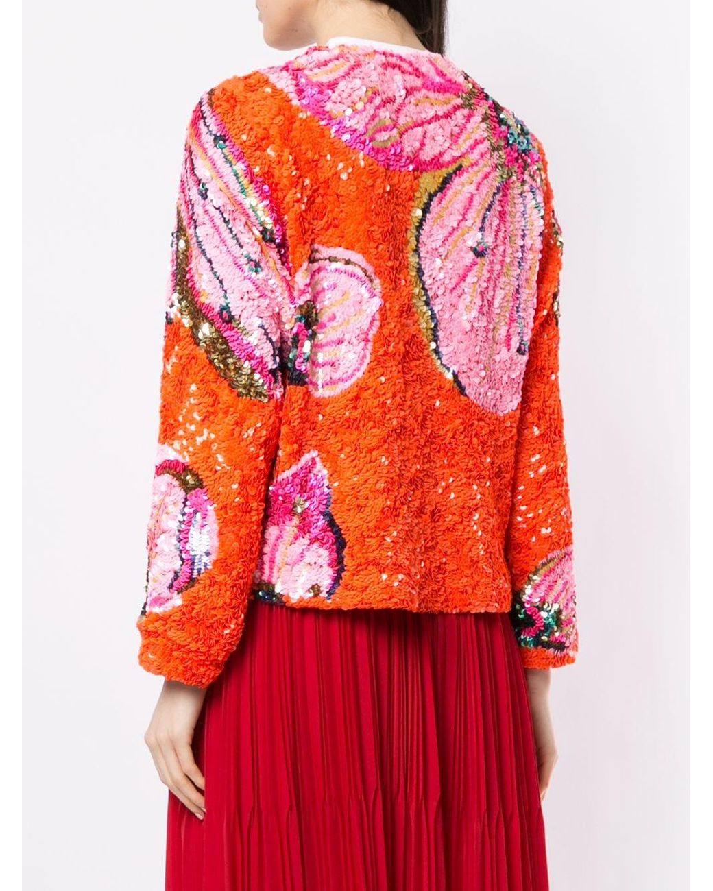 orange sequin jacket