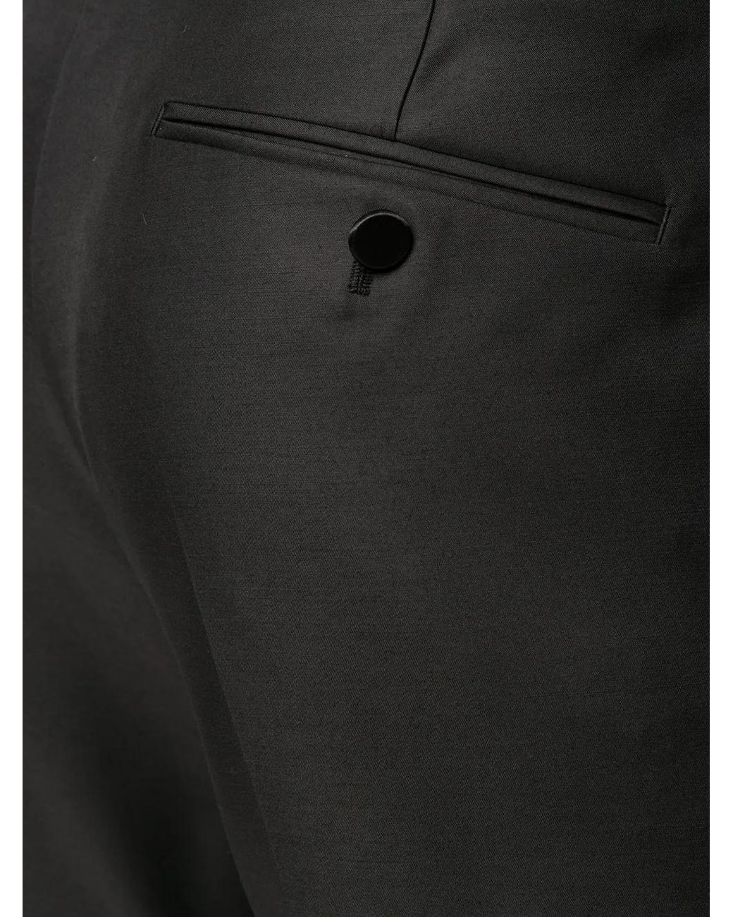 DSquared² Black Wool Tailored Trousers for men