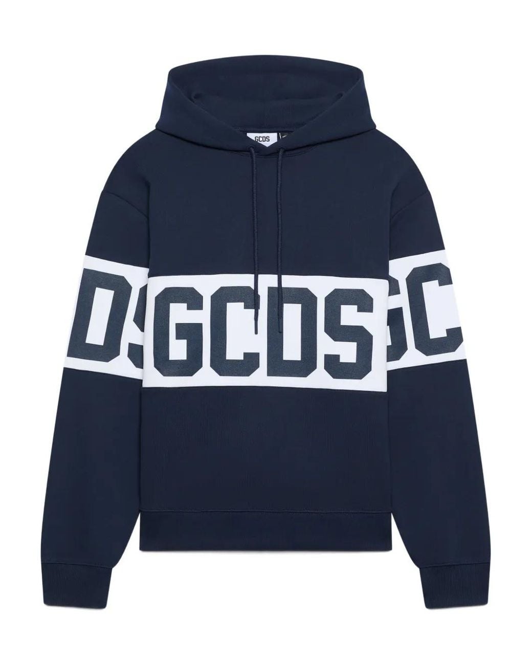 Gcds Blue Pull À Logo Imprimé for men
