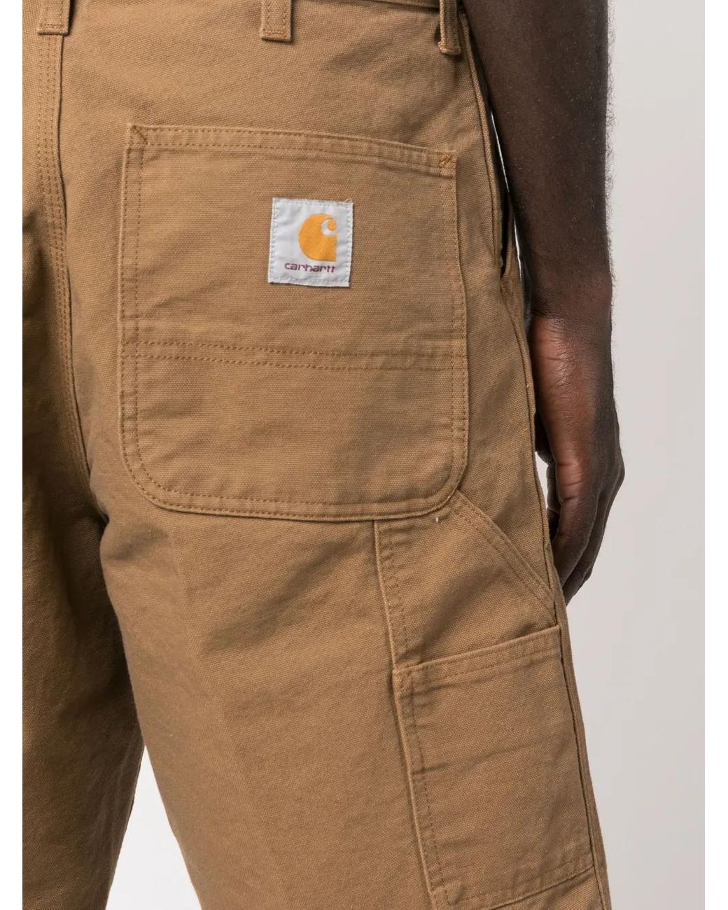 Carhartt Brown Bermuda Shorts With Logo for men