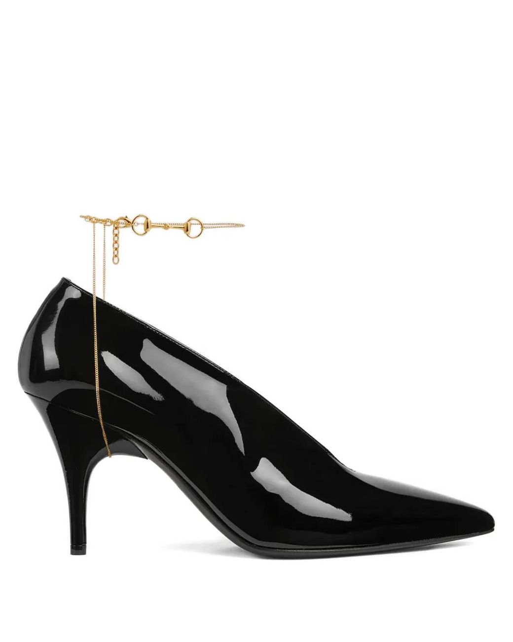 Gucci Schoenen ,Zwart ,Leer With Heel in het Black