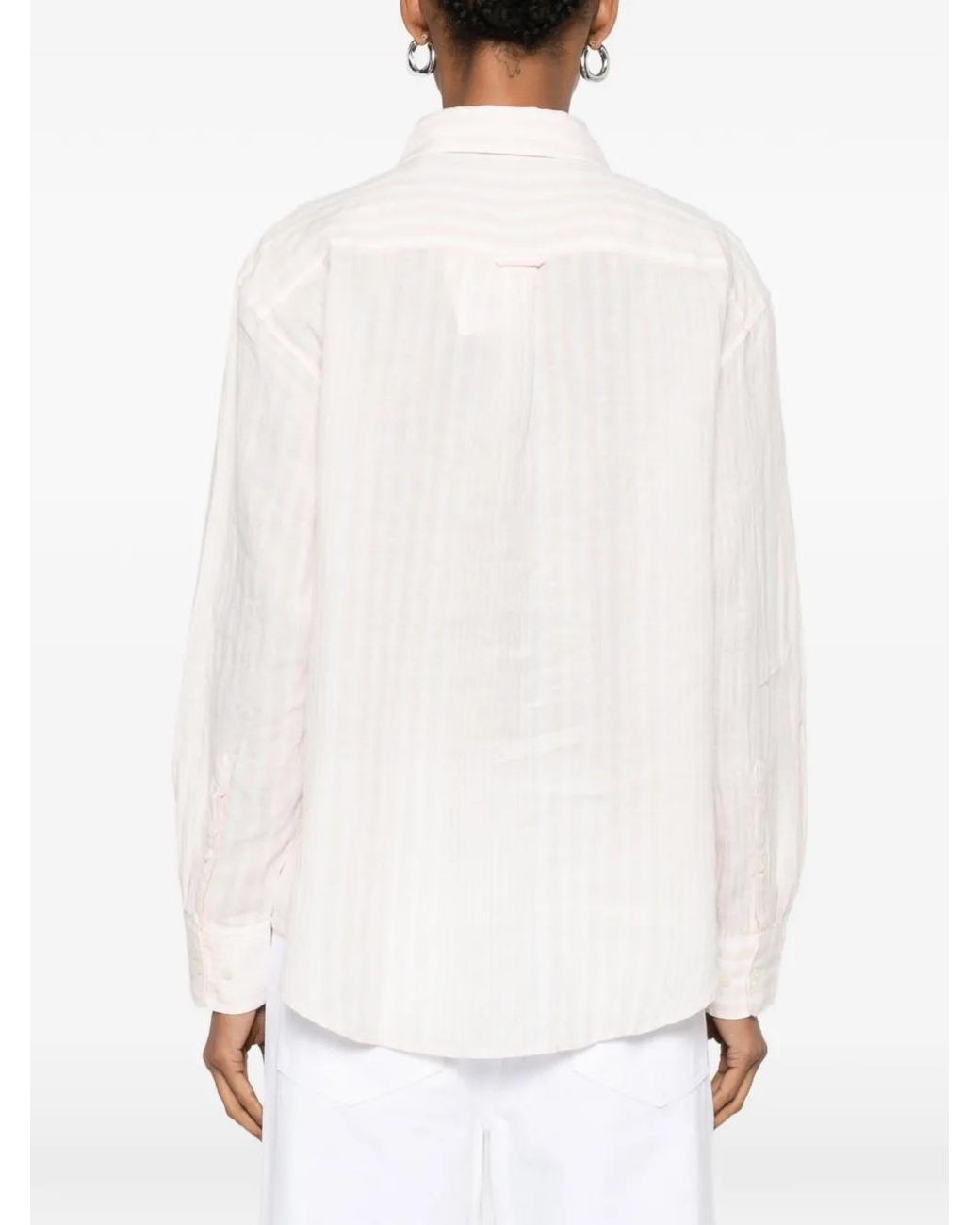 Gant Pink Striped Chest-Pocket Shirt