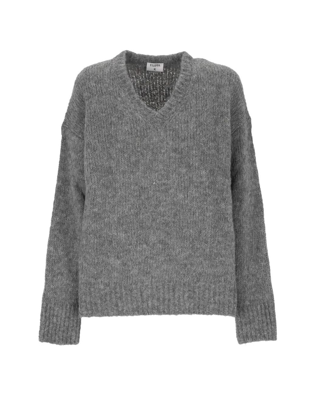 Filippa K Gray Pull En Maille À Col V