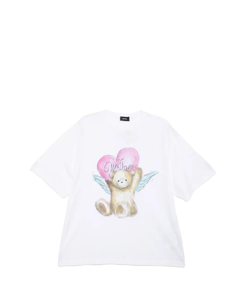 we11done White Teddy-Print T-Shirt for men