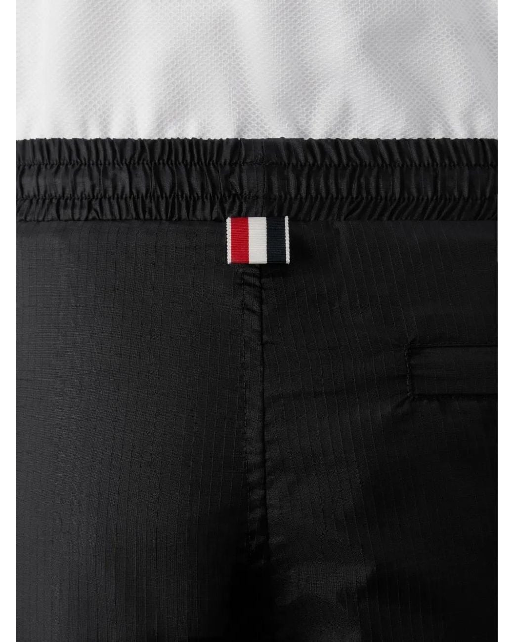 Thom Browne Black Striped Track Pants for men