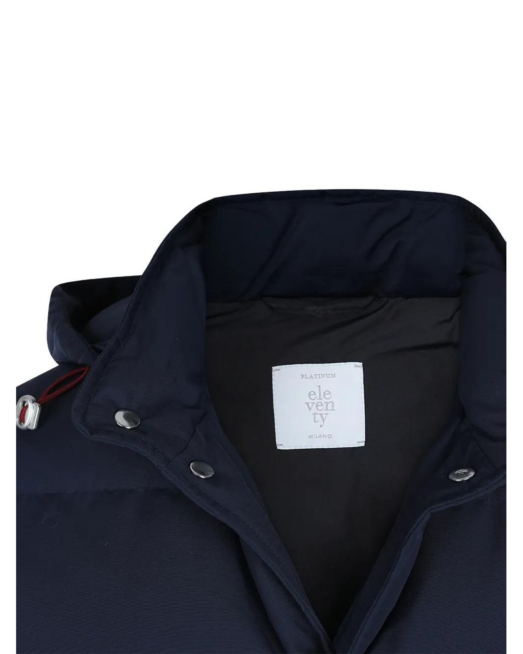 Eleventy Blue Hooded Padded Gilet for men