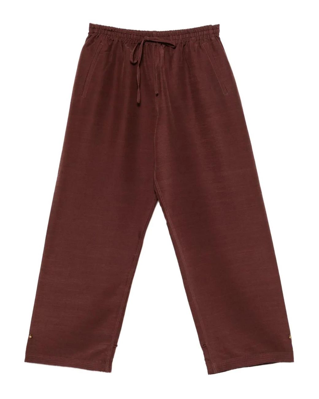 Samuel Guì Yang Brown Straight Trousers