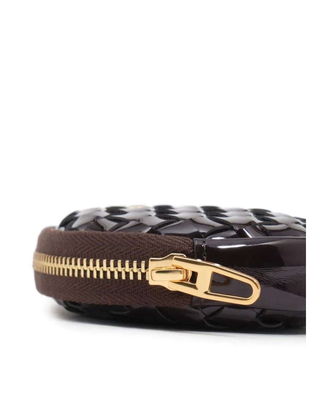 Bimba Y Lola Black Eggplant Plaited Oval Coin Purse
