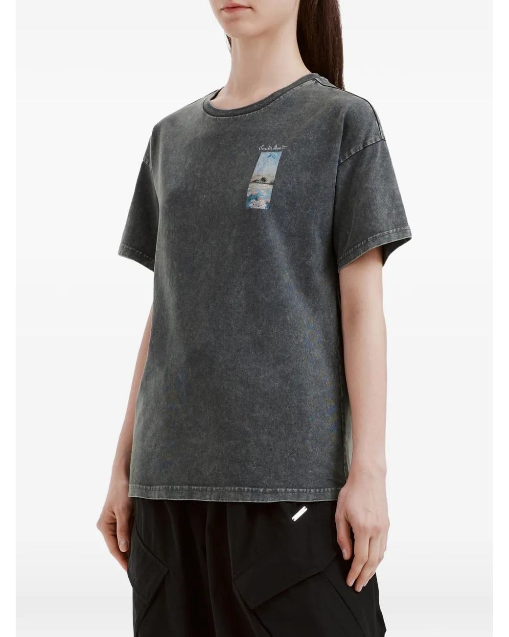 Musium Div. Black Print T-Shirt