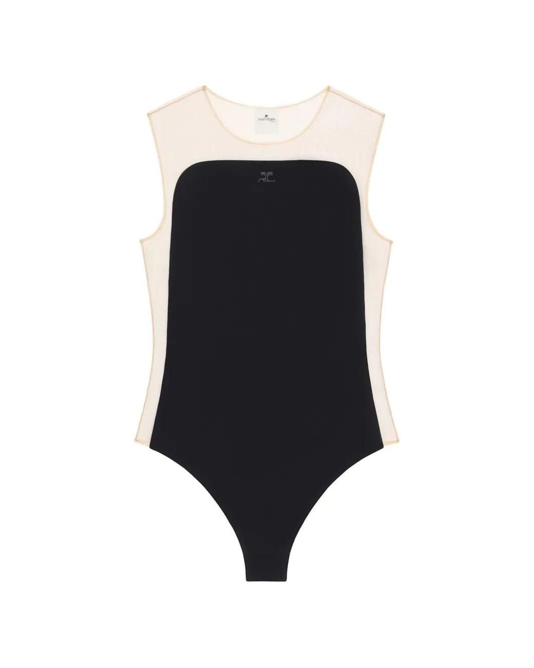 Courreges Black Illusion Sunshield Bodysuit