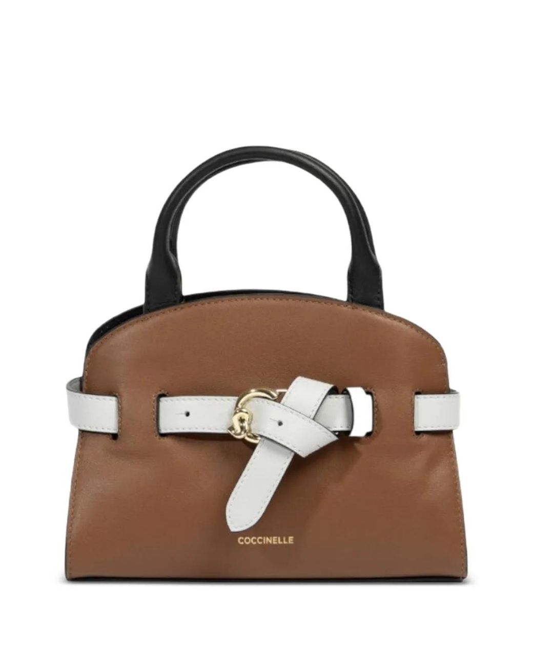 Coccinelle Brown Buckle-Detail Shoulder Bag