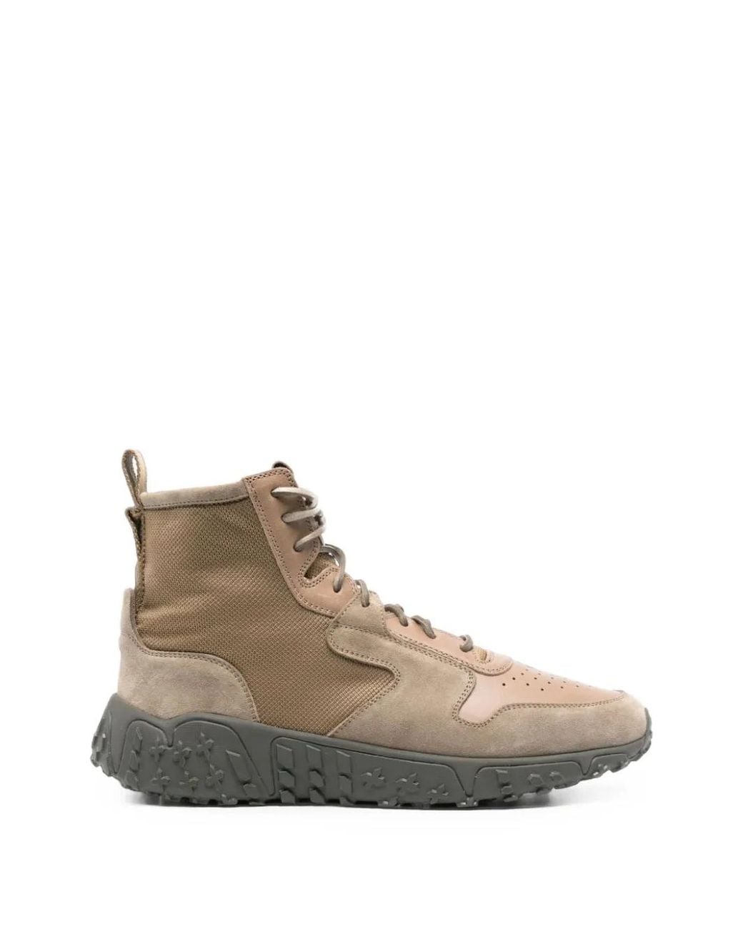 Buttero Brown Panelled Ankle Boots for men