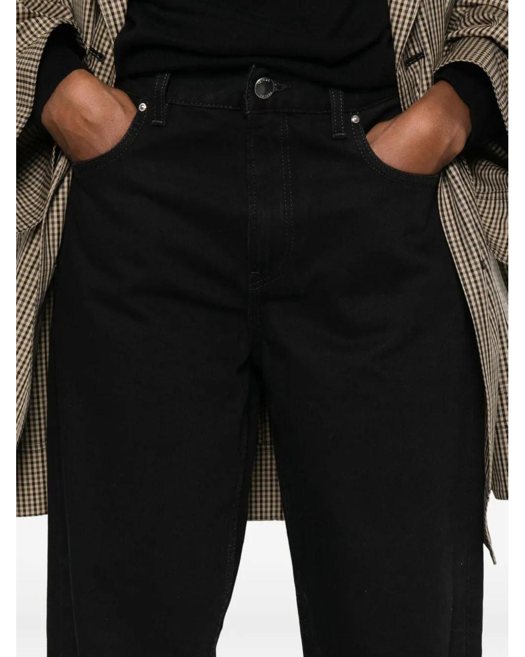Totême Black Low Straight Jeans