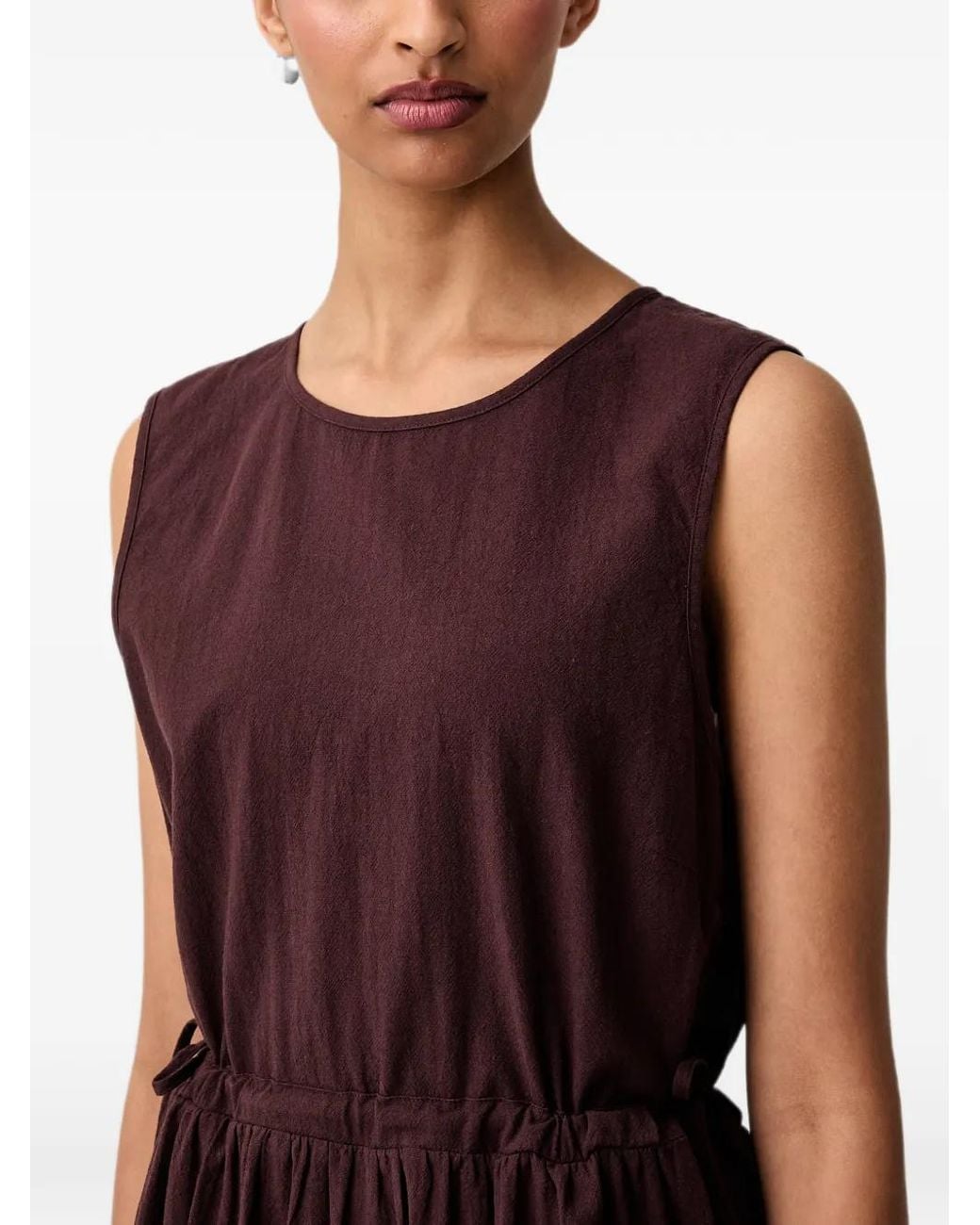 Marc O' Polo Purple Tiered Sleeveless Maxi Dress