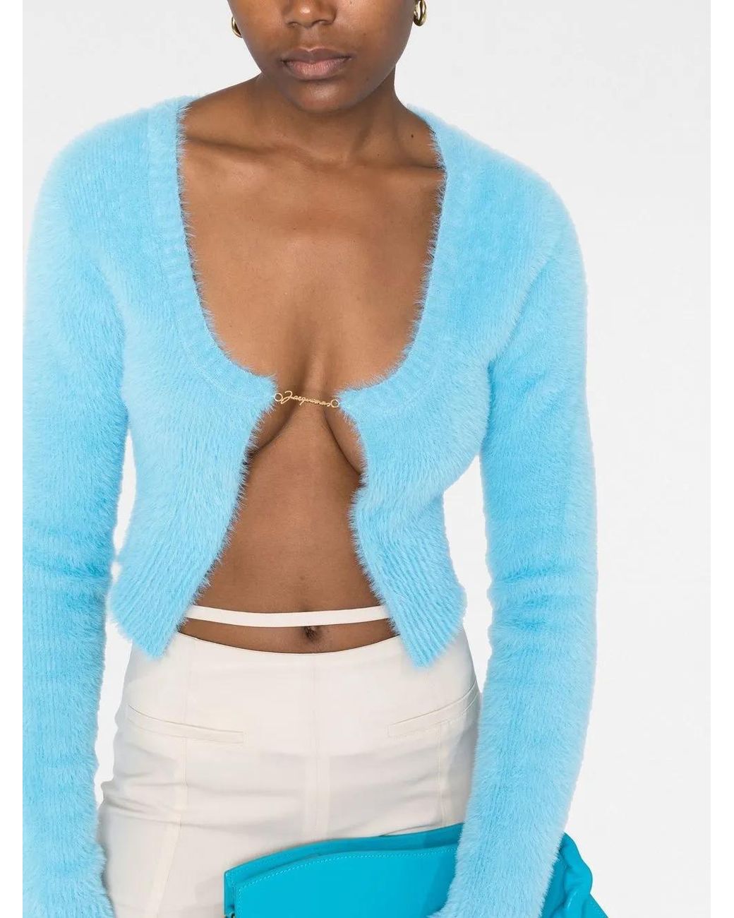 Jacquemus Blue Knit Cardigan