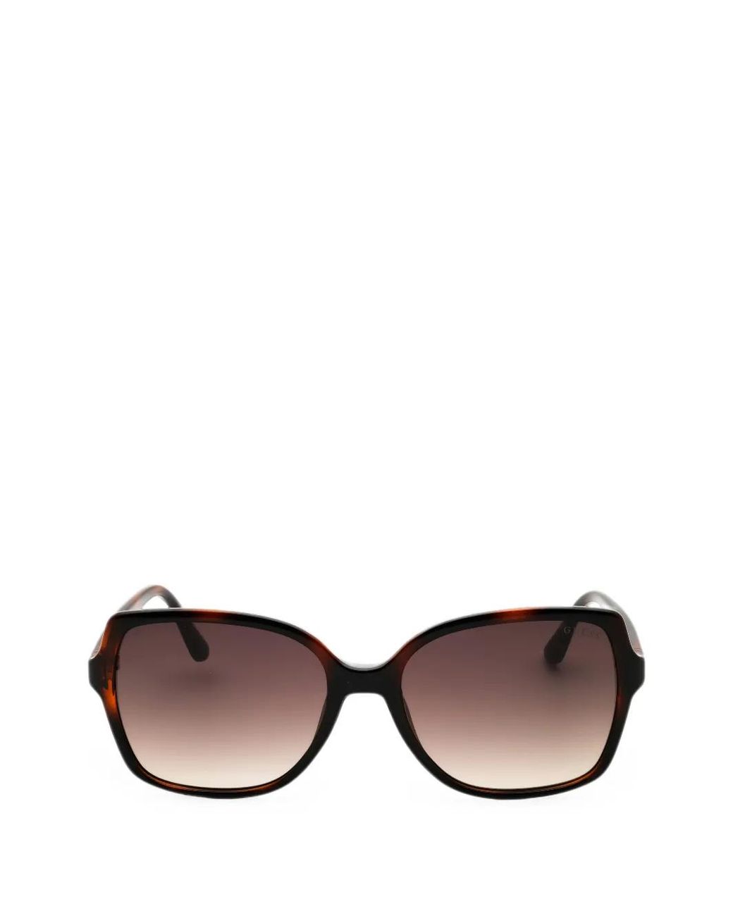 GUESS EYEWEAR Brown Tortoiseshell-Effect Sunglasses