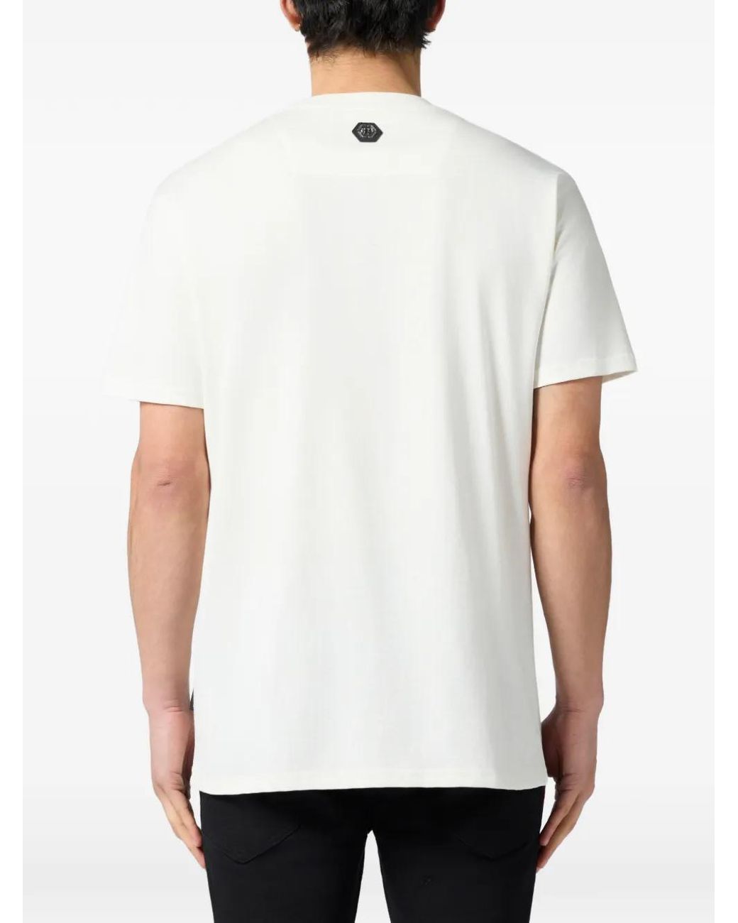 Philipp Plein White Ice-Cream Monsters T-Shirt for men