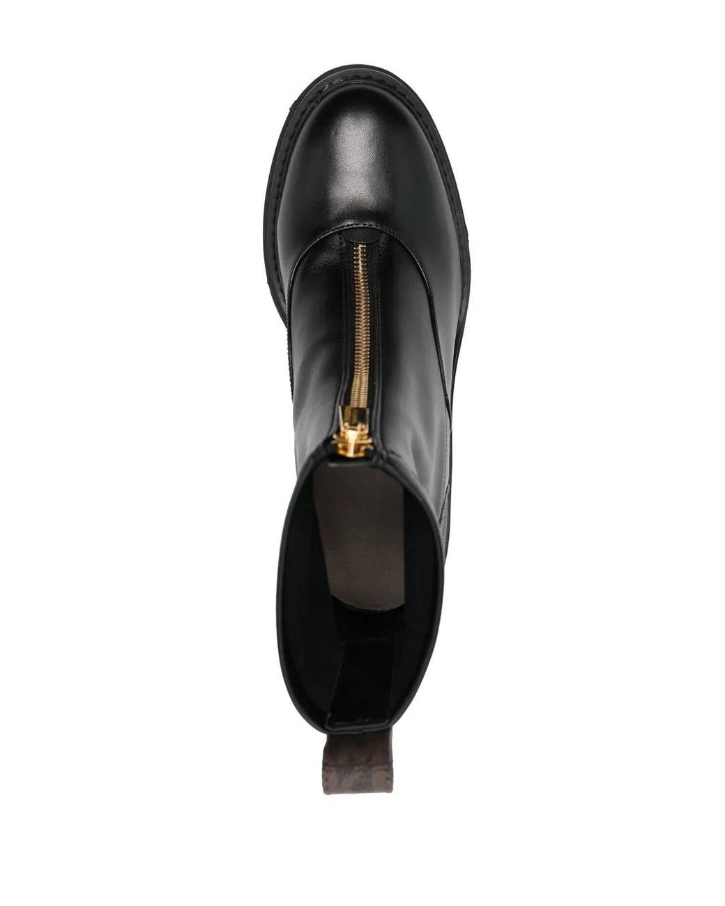 MICHAEL Michael Kors Black Cyrus Zip Leather Ankle Boots