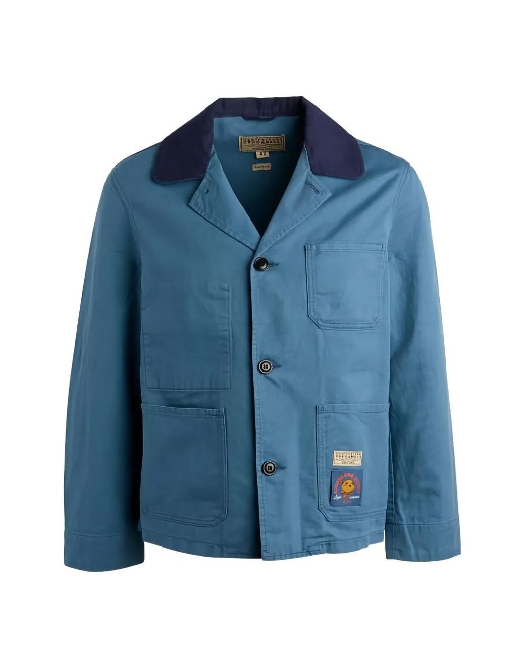 Ceccarelli Blue Workwear Pocket Jacket for men