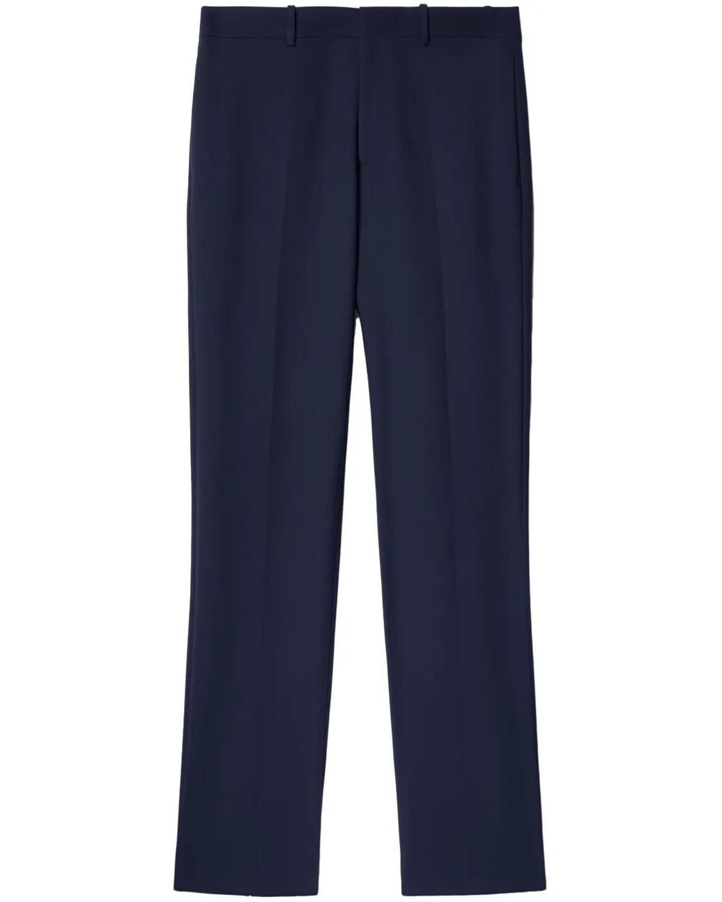 Off-White c/o Virgil Abloh Blue Wool Blend Slim Fit Trousers for men