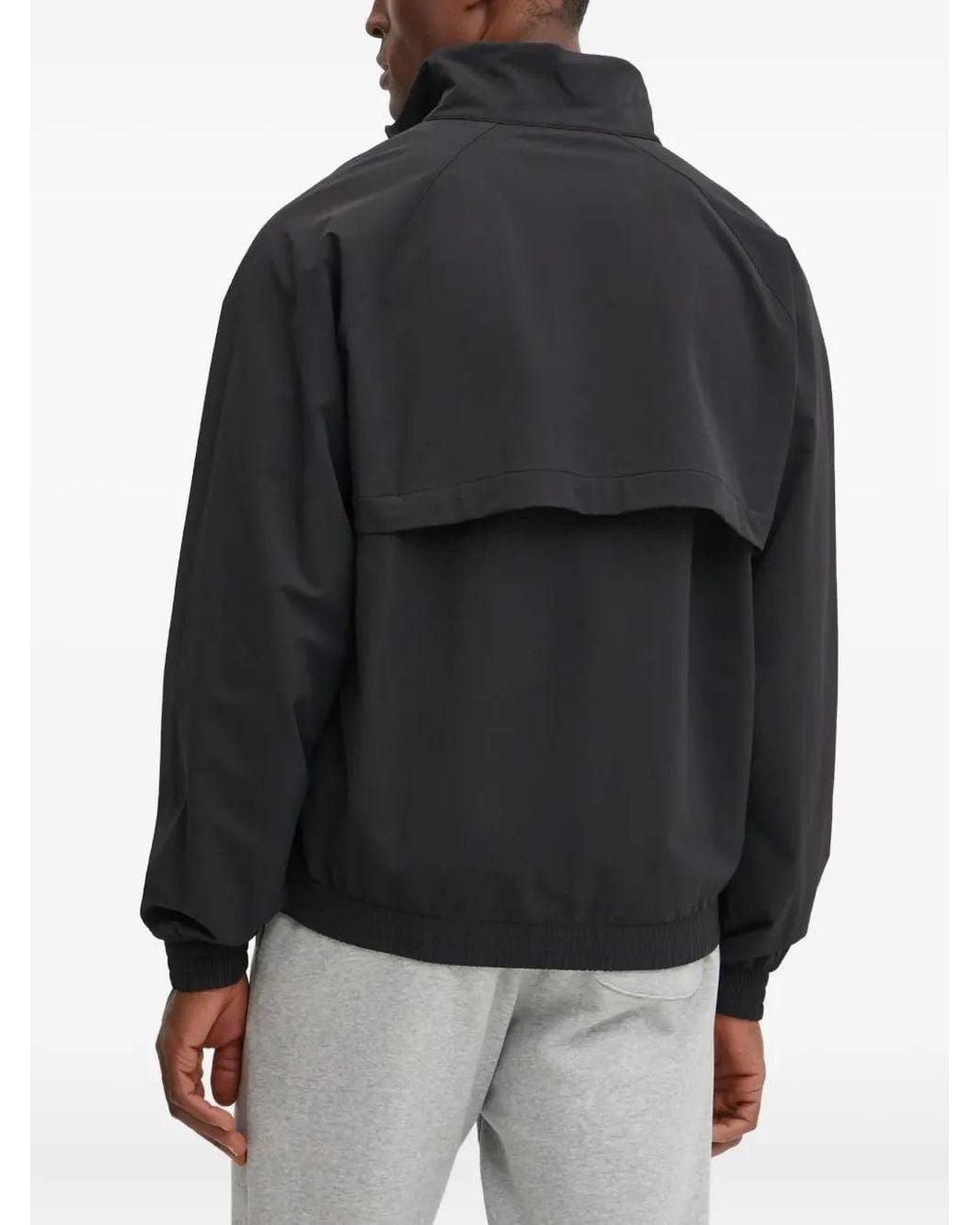 Adidas Black Zip-Up Logo Jacket for men