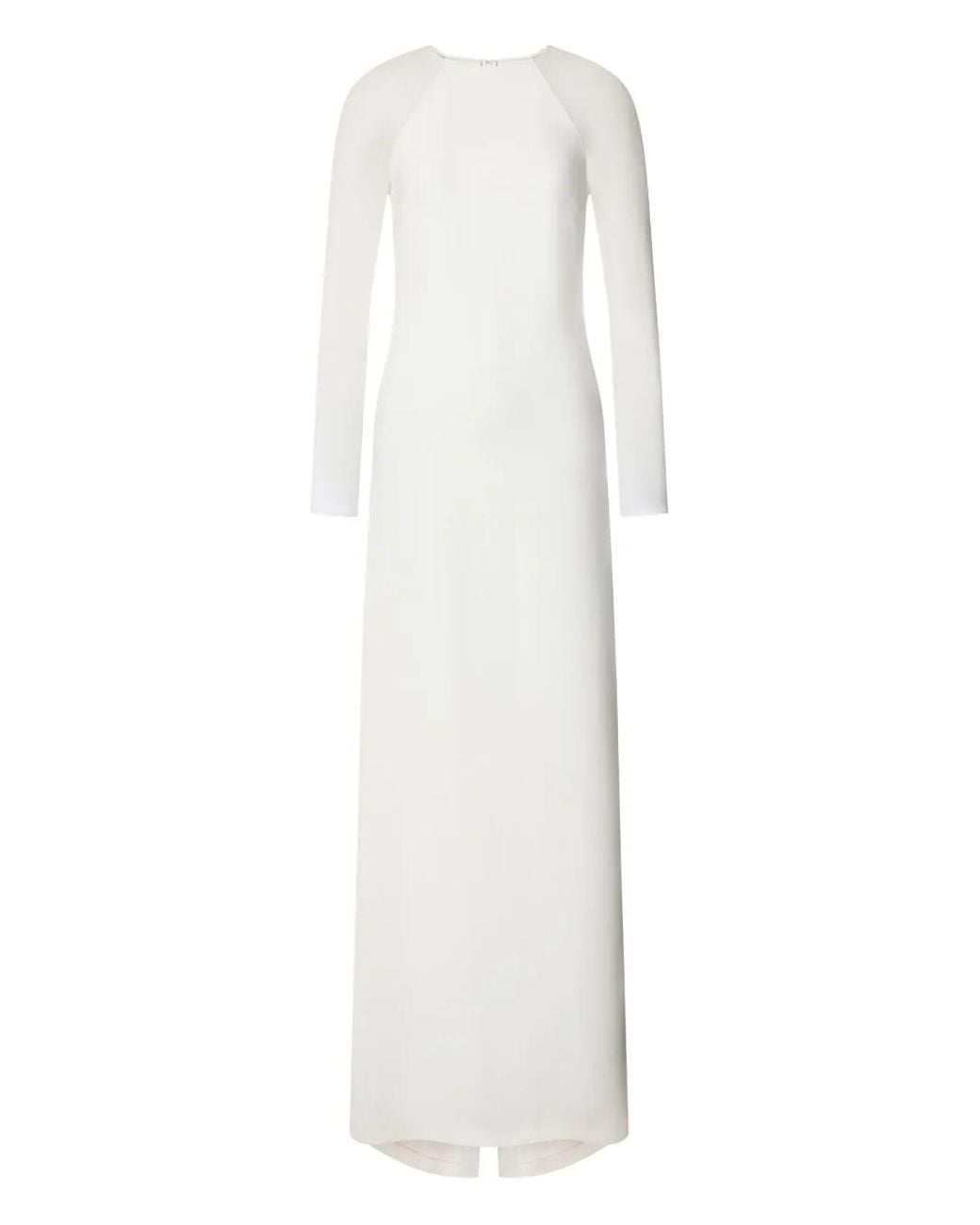 Alberta Ferretti White Satin Dress