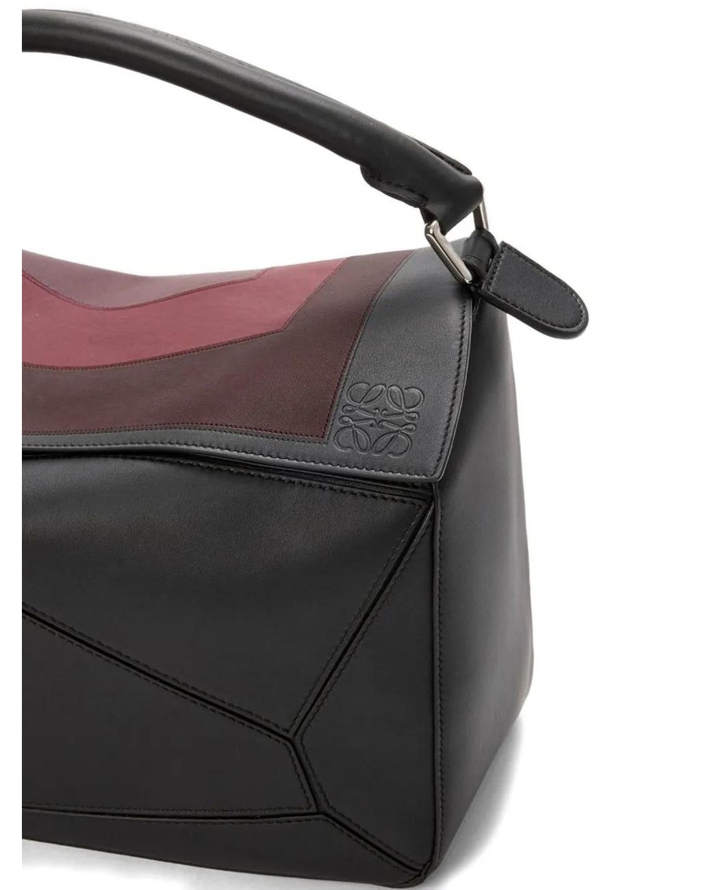 メンズ Loewe パズルパネル ショルダーバッグ Black