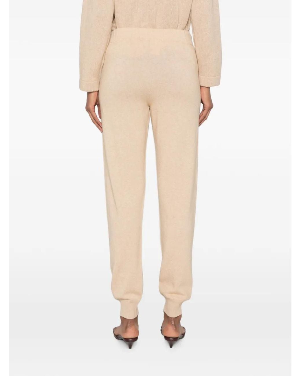 SERGIO MORETTI FIRENZE Natural Drawstring-Waistband Track Pants
