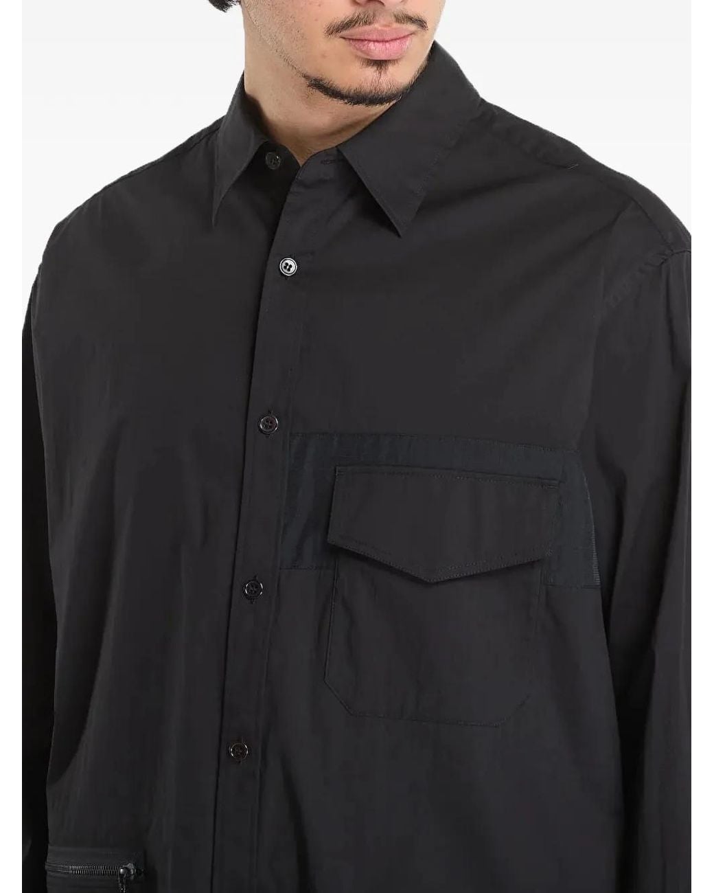 Y-3 Black Ut Long Sleeve Shirt for men