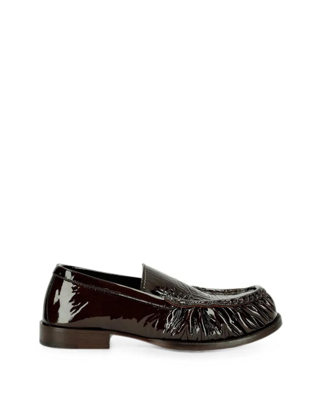 Dries Van Noten White Mocassins En Cuir