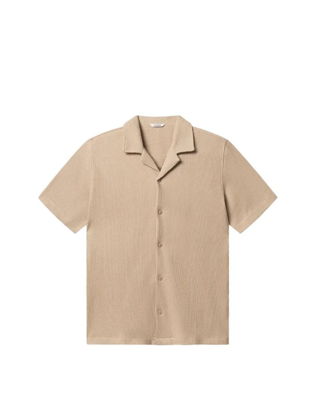 Gabba Natural Gabvalente Wup Waffle-Knit Shirt for men