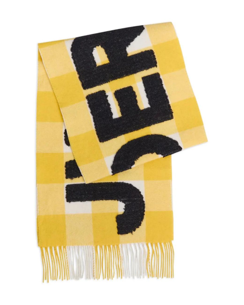 J.W. Anderson Yellow Check-Pattern Scarf