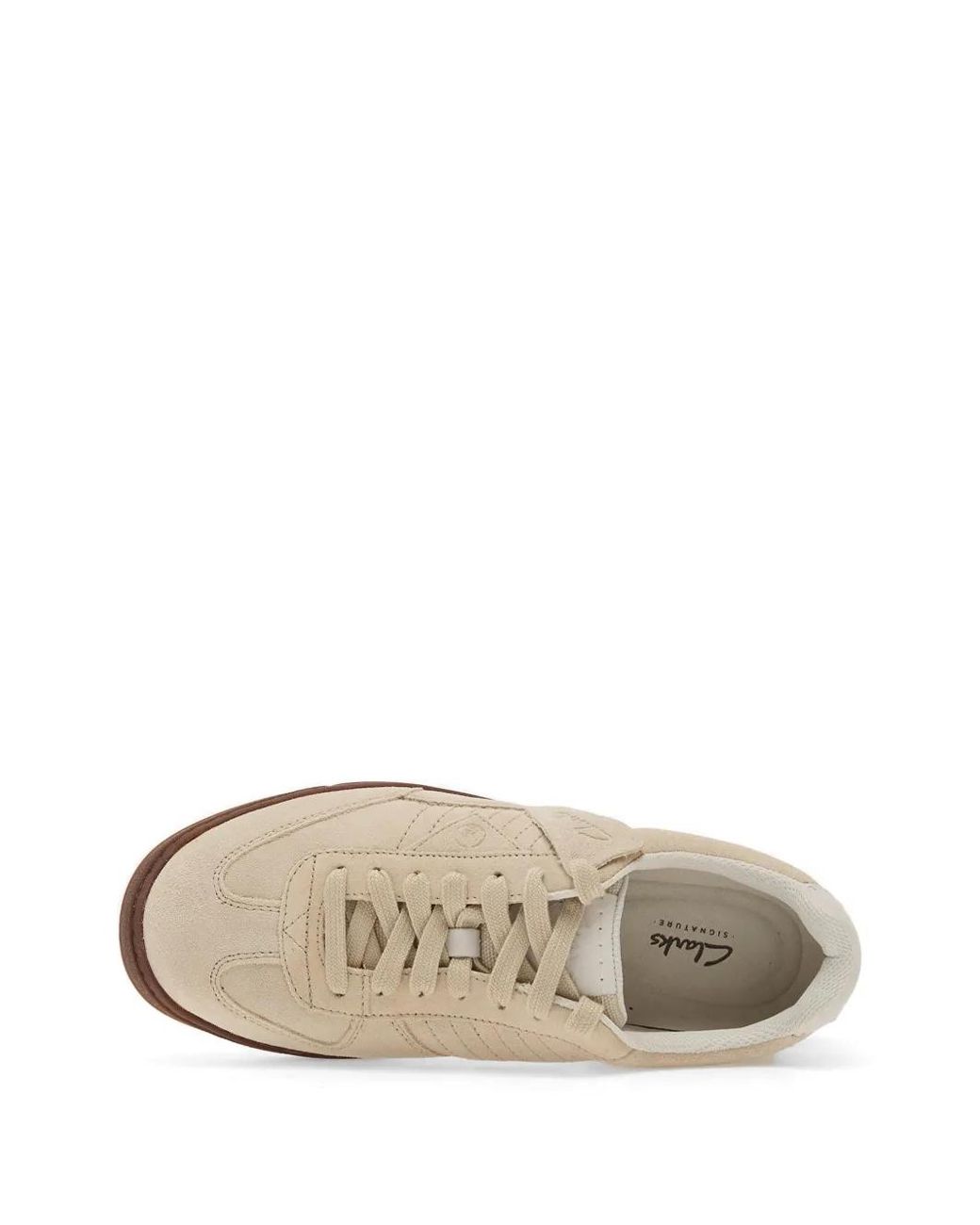Clarks White Craft Rally Ace Panelled Sneakers for men