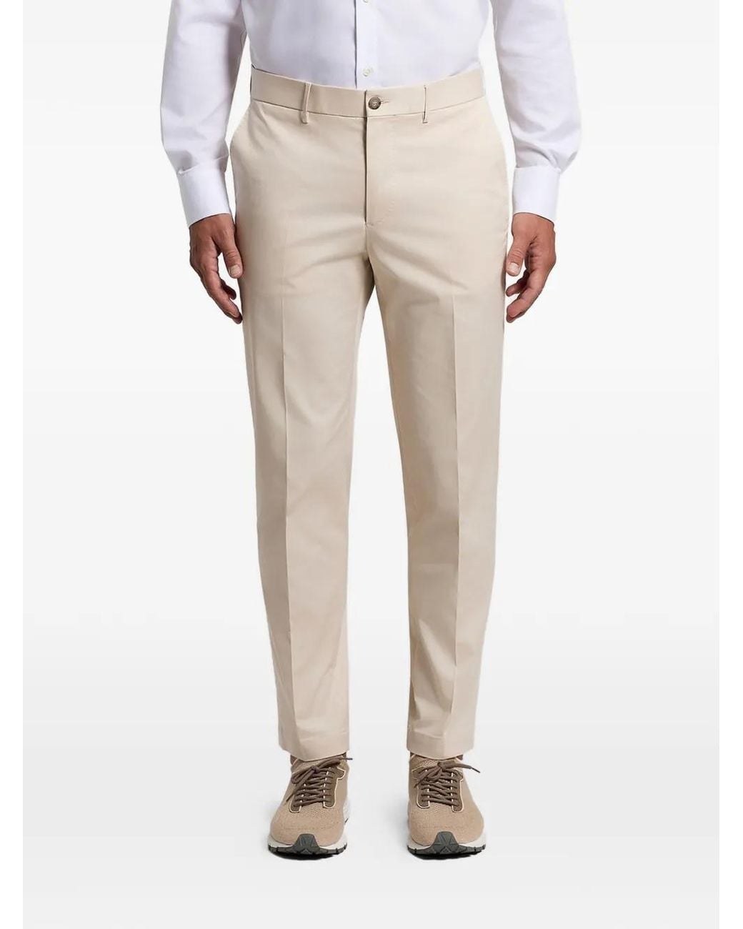 Pantalones Con Botones Peserico de hombre de color Natural