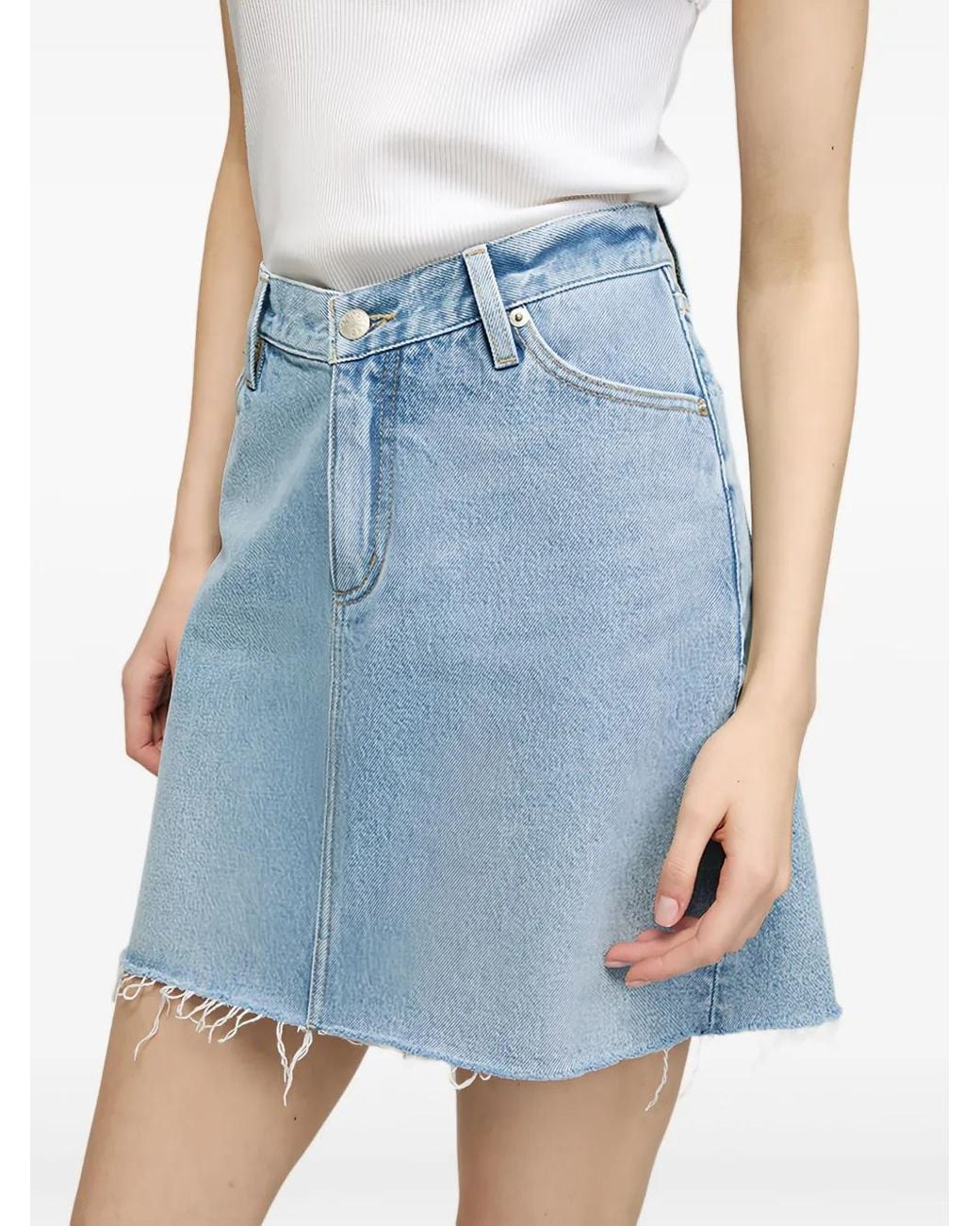 Hey Joanie Blue Cotton Denim Skirt