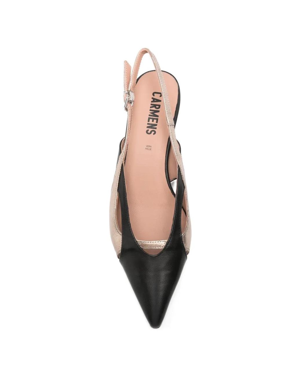 Carmens Black Pointed-Toe Mules