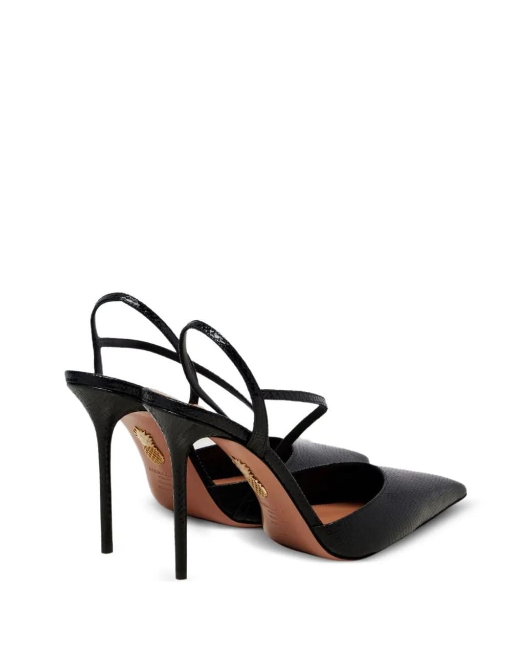 Aquazzura Black Dynasty Slingback Pumps