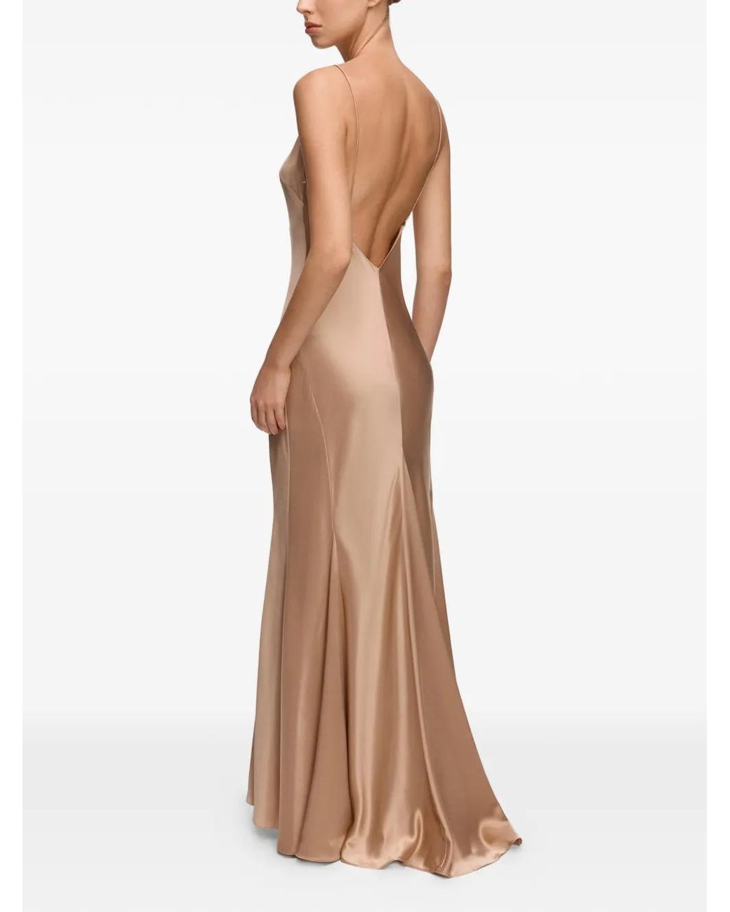 12 STOREEZ White Ava Silk Maxi Dress