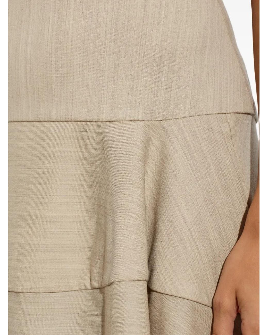 Jacquemus White Wool Dress 'Paradiso'